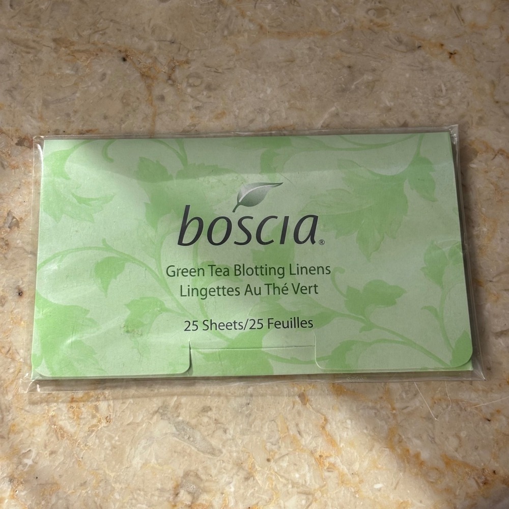 Boscia Green Tea Blotting Linens 25 Sheets Green Oil Absorbing Sheets
